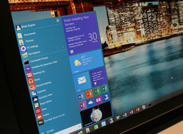 windows 10 スタートメニュー