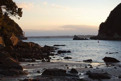 夕焼けの海