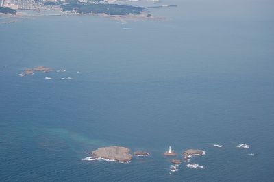 飛行機より撮影白浜