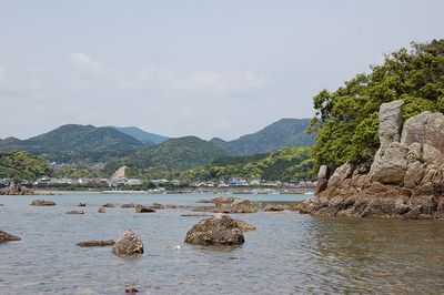 宇久井春先の海