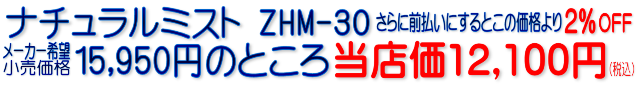 ナチュラルミスト ZHM-30