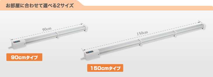 【2本組】ゼンケン窓下ヒーター 150cm ZK-151/90cm ZK-91